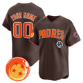 Custom San Diego Padres x Dragon Ball Brown MWATKINS Vapor Premier Limited Jersey - All Stitched