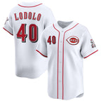 Cincinnati Reds #40 Nick Lodolo White MWATKINS Home Limited Stitched Jersey