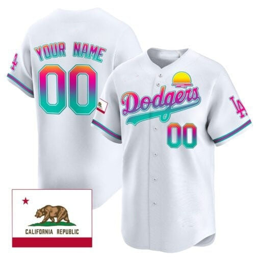 Custom Los Angeles Dodgers 2024 Los Angeles City Style Vapor Premier Limited Jersey ¨C All Stitched-White MWATKINS