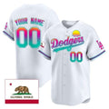Custom Los Angeles Dodgers 2024 Los Angeles City Style Vapor Premier Limited Jersey ¨C All Stitched-White MWATKINS