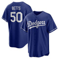 Los Angeles Dodgers #50 Mookie Betts Royal MWATKINS Alternate 2 Replica Jersey