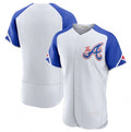 Atlanta Braves Blank White MWATKINS 2023 City Connect Flex Base Stitched Jersey 1