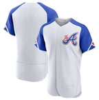 Atlanta Braves Blank White MWATKINS 2023 City Connect Flex Base Stitched Jersey 1