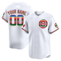 Custom Chicago Cubs Mexico Vapor Premier Limited Jersey ¨C All Stitched-White MWATKINS