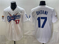 Los Angeles Dodgers x One Piece #17 Shohei Ohtani White MWATKINS Vapor Premier Limited Stitched Jersey