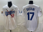 Los Angeles Dodgers x One Piece #17 Shohei Ohtani White MWATKINS Vapor Premier Limited Stitched Jersey