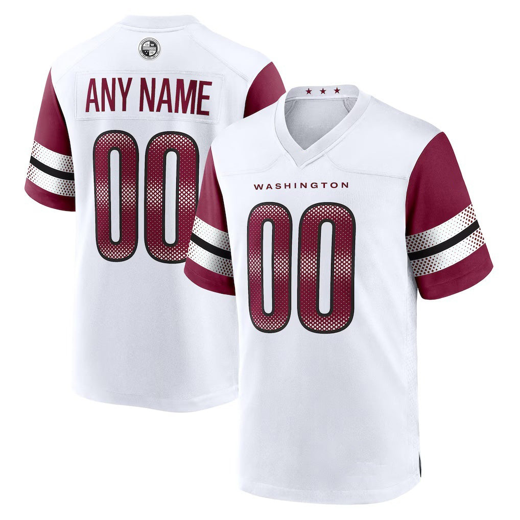 Custom W.Commanders White MWATKINS Game Player Jersey