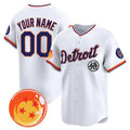 Custom Detroit Tigers x Dragon Ball White MWATKINS Vapor Premier Limited Jersey - All Stitched