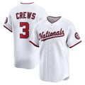 Washington Nationals #3 Dylan Crews White MWATKINS Home Limited Player Jersey