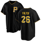 Pittsburgh Pirates #26 Bailey Falter Black MWATKINS Cool Base Stitched Jersey