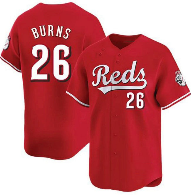 Cincinnati Reds #26 Chase Burns Red MWATKINS Limited Stitched Jersey