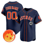 Custom Houston Astros x Dragon Ball Navy MWATKINS Vapor Premier Limited Jersey - All Stitched