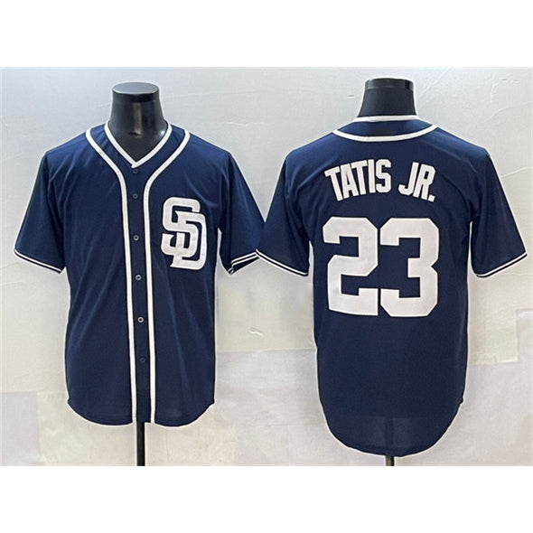 San Diego Padres #23 Fernando Tatis Jr. Navy MWATKINS Cool Base Stitched Jersey