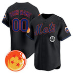 Custom New York Mets x Dragon Ball Black MWATKINS Vapor Premier Limited Jersey - All Stitched
