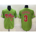 Philadelphia Phillies #3 Bryce Harper Light Green MWATKINS Phanatic Limited Stitched Jersey
