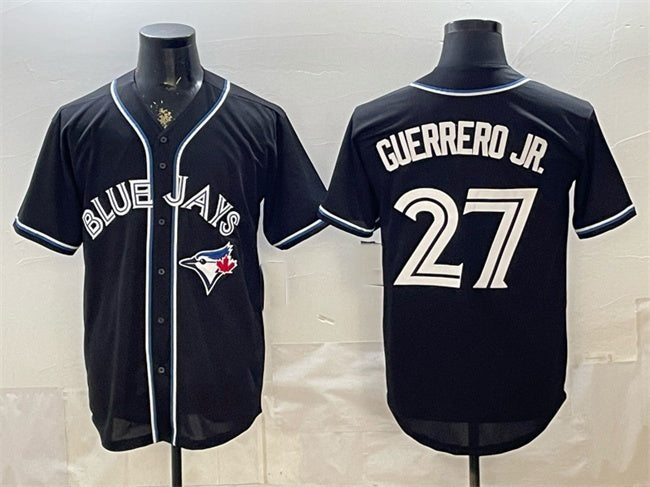 Toronto Blue Jays #27 Vladimir Guerrero Jr. 2026 Fashion Replica Black MWATKINS Out Stitched Jersey