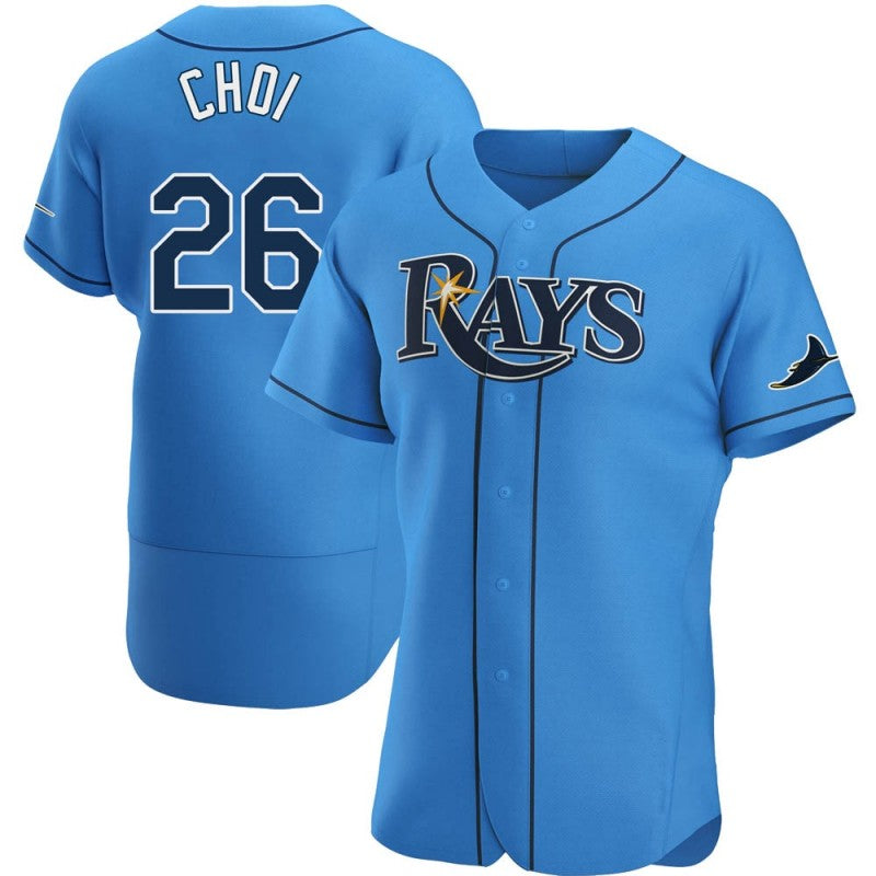 Tampa Bay Rays #26 Ji-Man Choi Light Blue MWATKINS Alternate Jersey