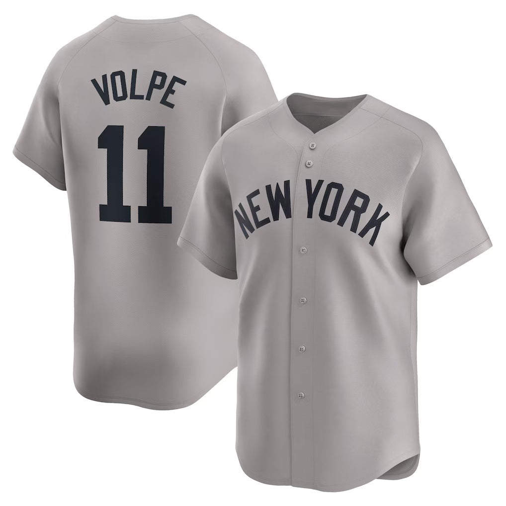 New York Yankees #11 Anthony Volpe Gray MWATKINS Away Limited Player Jersey