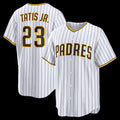 San Diego Padres #23 Fernando Tatis Jr. White MWATKINS Home Replica Player Jersey