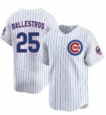 Chicago Cubs #25 Moises ballesteros White MWATKINS Cool Base Stitched Jersey