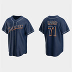 San Diego Padres #71 Josh Hader Navy MWATKINS Cooperstown Collection Jersey