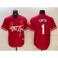 St. Louis Cardinals #1 Ozzie Smith Red MWATKINS 2024 City Connect Limited Stitched Jersey