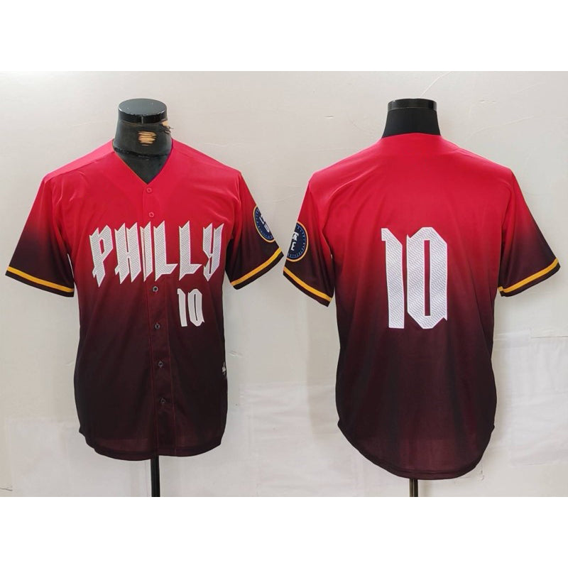Philadelphia Phillies #10 JT Realmuto Red MWATKINS 2024 City Connect Limited Stitched Jersey 3