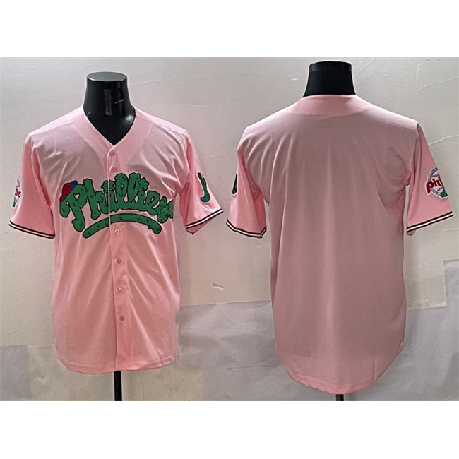 Philadelphia Phillies Blank Pink MWATKINS Phanatic Limited Stitched Jersey