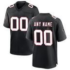 Custom A.Falcons Black MWATKINS Throwback Game Jersey