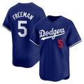Los Angeles Dodgers #5 Freddie Freeman Royal MWATKINS Limited Stitched Jersey 2