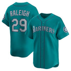 Seattle Mariners #29 Cal Raleigh Teal MWATKINS Alternate Limited Jersey