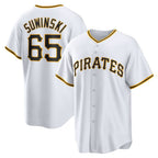 Pittsburgh Pirates #65 Jack Suwinski White MWATKINS Home Replica Jersey
