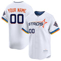 Custom Houston Astros Active Player White MWATKINS 2025 City Connect Limited Stitched Jersey