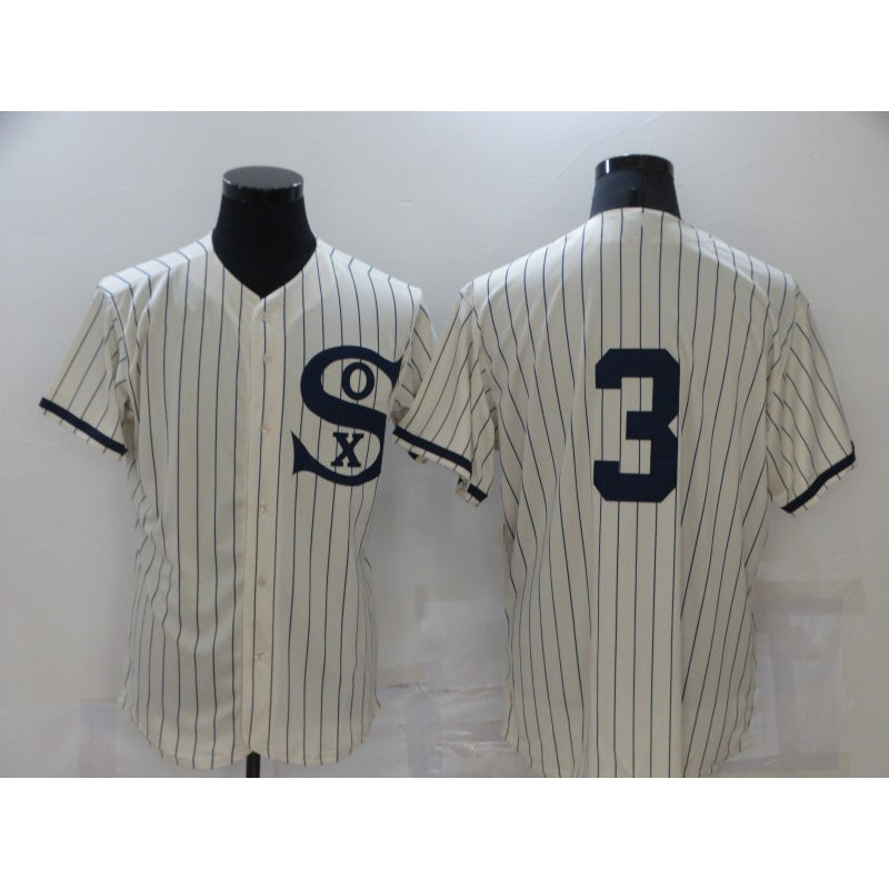 Chicago White Sox #3 Harold Baines 2021 Cream MWATKINS Navy Field of Dreams Flex Base Stitched Jersey
