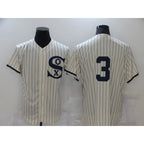 Chicago White Sox #3 Harold Baines 2021 Cream MWATKINS Navy Field of Dreams Flex Base Stitched Jersey