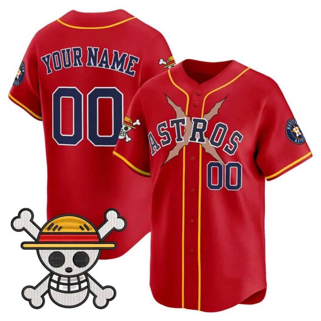 Custom Houston Astros x One Piece Red MWATKINS Vapor Premier Limited Jersey - Stitched