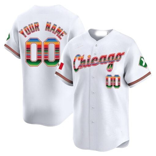 Custom Chicago White Sox Mexico Vapor Premier Limited Jersey V3- All Stitched-White MWATKINS