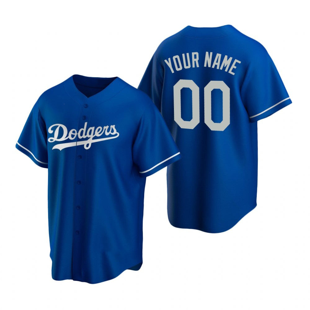 Custom Los Angeles Dodgers Royal MWATKINS Stitched Cool Base Jersey
