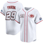 Cincinnati Reds #29 TJ Friedl White MWATKINS 2025 Speedway Classic Home Limited Stitched Jersey