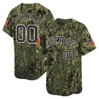 Custom Houston Astros USMC Alternate Vapor Premier Limited Jersey ¨C All Stitched-Green MWATKINS