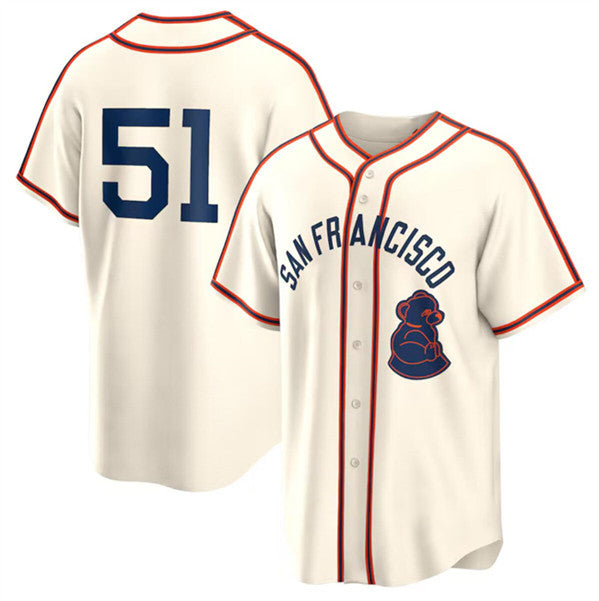 San Francisco Giants #51 Jung Hoo Lee Cream MWATKINS 2024 Rickwood Classic Stitched Jersey