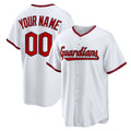 Custom Cleveland Guardians White MWATKINS Home Replica Jersey
