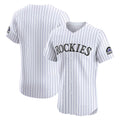 Colorado Rockies White MWATKINS Home Elite Jersey