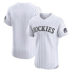 Colorado Rockies White MWATKINS Home Elite Jersey