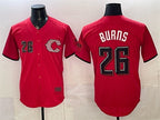 Cincinnati Reds #26 Chase Burns Red MWATKINS 2026 City Connect Stadium Stitched Jersey