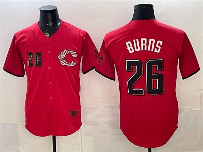 Cincinnati Reds #26 Chase Burns Red MWATKINS 2026 City Connect Stadium Stitched Jersey