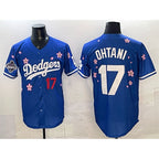 Los Angeles Dodgers #17 Shohei Ohtani Royal MWATKINS 2025 World Series Champions Patch Tokyo Series Limited Stitched Jersey