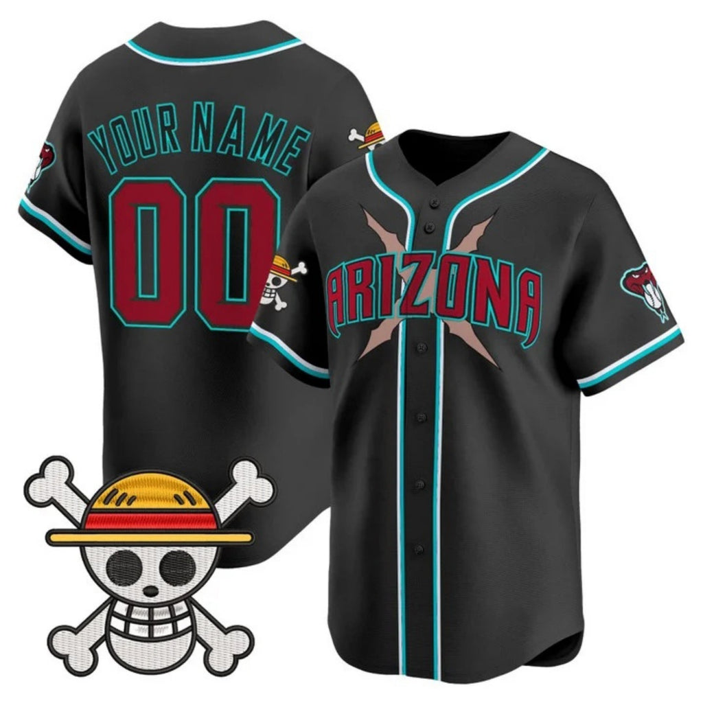 Custom Arizona Diamondbacks x One Piece Black MWATKINS Vapor Premier Limited Jersey - Stitched