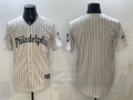 Philadelphia Phillies Blank Cream MWATKINS Pinstripe Gothic Vapor Limited Stitched Jersey