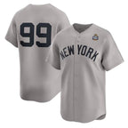 New York Yankees #99 Aaron Judge Gray MWATKINS 2024 World Series Limited Stitched Jersey